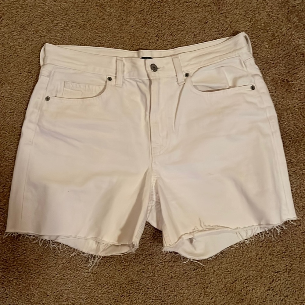 White Denim Shorts